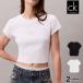  Calvin Klein укороченные брюки baby футболка короткий рукав короткий Calvin Klein SS MONOGRAM BABY TEE женский tops модный бренд 