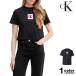  Calvin Klein женский футболка короткий рукав Calvin Klein CK OMBRE BOX LOGO CREWNECK TEE