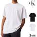  Calvin Klein джинсы футболка короткий рукав Calvin Klein Jeans футболка Logo tops relax Fit Woven Label Relaxed Tee иностранная модель 