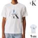  Calvin Klein джинсы футболка короткий рукав Calvin Klein Jeans футболка Logo tops Photo Monogram Tee иностранная модель 