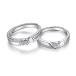 MIKAMU 愛の証 ペアリング ハート シルバー925 純銀製 ジュエリーレディースリング メンズリング フリーサイズ 婚約指輪 結婚指輪格安セール 着物　振袖　格安レンタル