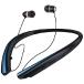 Neckband Bluetooth Headphones, IPX5 Sweatproof Retractable Earbuds Wireless Bluetooth Headset with Microphone, Vibration Call, Stereo Noise Cancelling