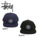 STUSSY ステューシー キャップ メンズ ブランド 帽子 SS-LINK HO17 CAP 131760 スナップバック アメカジ ストリート スケーター ネイビー ブラック ユニセックス