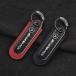 AMG Mercedes Benz карбоновый брелок для ключа натуральная кожа автомобиль цепочка для ключей автомобиль ключ бирка подвеска высококлассный кольцо для ключей вне .. кольцо черный / красный tspk qtm