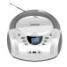 Color: белый LONPOO стерео cd плеер bluetooth FM радио Bluetooth USB/AUX ввод наушники Jack LCD дисплей портативный cd плеер 