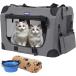Size:60x42x42 cm_Color: серый Petprsco собака для дорожная сумка домашнее животное Carry soft k rate средний маленький размер собака большой кошка 4 поверхность сетка складной домашнее животное клетка 60x42x42cm. spec 