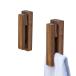  walnut _2 piece .no. wooden towel .. natural tree Northern Europe is ... powerful cohesion drilling un- necessary towel hanger simple stylish natural towel bar (2 piece,wo