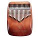 Hostaro chinese quince ba parent finger piano solid 17 key popular high class protection case attaching cleaning Cross attaching Africa musical instruments beginner direction Japanese manual ( gradation Brown )