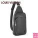  Louis Vuitton сумка мужской LOUIS VUITTON сумка "body" Taiga * кожа ave новый * sling сумка черный M30863