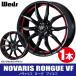 4ܤǾ̵ 1ܲ å Υꥹ  VF PB/RED 15inch 4H100 4.5J+45 WEDS NOVARIS ROHGUE