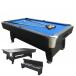  бильярдный стол стол для бизнеса для бытового использования 7 футов 2in1 мяч возврат карман JBS Pumapyu-ma черный стол верх, место хранения bench имеется 