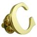  значок булавка zlaperu булавка брошь алфавит initial инициалы C Gold почтовая доставка бесплатная доставка 