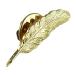 значок булавка zlaperu булавка брошь брызги - ne перо перо перья птица B Gold почтовая доставка бесплатная доставка 