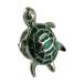 значок булавка zlaperu булавка брошь черепаха черепаха черепаха ....umigame море черепаха ta-toru животное серебряный & зеленый почтовая доставка бесплатная доставка 