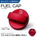 S321V/S331V previous term / latter term Hijet Cargo aluminium dress up gasoline cap cover type 2-A red / red 