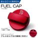 VBH WRX S4 aluminium dress up gasoline cap cover type 2-A red / red 