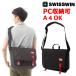 SWISSWIN �X�C�X�E�B�� �V�����_�[�o�b�O �y�� 12L �����Y �΂߂����o�b�O ���b�Z�[�W�o�b�O �� �A�E�g�h�A PC�o�b�O ������� �ʋ� �h�� �ʊw
