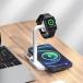 ���C�����X�[�d�� 2 in 1 �[�d�X�^���h �A�C�E�H�b�`�[�d�� AirPods Pro���C�����X�}���[�d�� Quick Charge 3.0�Ή� �X�^���h�^ Type-C ���̓|�[�g �֘A�摜1