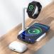 ���C�����X�[�d�� 2 in 1 �[�d�X�^���h �A�C�E�H�b�`�[�d�� AirPods Pro���C�����X�}���[�d�� Quick Charge 3.0�Ή� �X�^���h�^ Type-C ���̓|�[�g �֘A�摜2