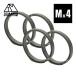 TITAN MANIA titanium любитель кольцо для ключей титановый серый M размер 4 шт мужской модный брелок для ключа простой супер-легкий 2 -слойный кольцо металлические принадлежности 