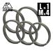 TITAN MANIA titanium любитель кольцо для ключей титановый серый L размер 1 шт +M размер 4 шт мужской модный брелок для ключа простой супер-легкий 2 -слойный кольцо металлические принадлежности 