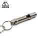 TITAN MANIA titanium mania whistle titanium made ball chain super light weight pipe necklace Solo camp outdoor disaster prevention mountain climbing urgent evacuation crime prevention high King sport 