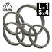 TITAN MANIA titanium любитель кольцо для ключей титановый серый L размер 1 шт +S размер 4 шт мужской модный брелок для ключа простой супер-легкий 2 -слойный кольцо металлические принадлежности 
