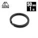 TITAN MANIA titanium любитель 2 -слойный кольцо кольцо для ключей титановый черный 50mm×1 шт супер-легкий крепкий ржавчина . сильный 2 -слойный круг can split кольцо 
