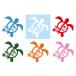 Hawaiian sticker all 6 color parent . ho n turtle original Hawaiian seal car bike bicycle fla hula dance Hawaii lovely stylish 