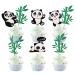  Panda капкейк topa-g Ritter зеленый бамбук капкейк pick симпатичный животное медведь кекс украшение baby душ Kids рождение 