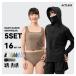  купальный костюм женский Rush Guard верх и низ в комплекте верх и низ в комплекте body type покрытие раздельный танкини длинный рукав 5 позиций комплект с капюшоном . Parker uv cut Parker леггинсы 