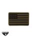 CONDOR 181004-498 PVC US FLAG PATCH ( 1PCS / PACK ) COYOTE BROWN