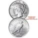 (1) Brilliant AU/��ή�� $1 Peace US Silver Dollar 90% BU