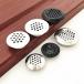4 piece / Rod stainless steel steel wardrobe cabinet mesh hole black air vent louver .. cover black / white / silver color 