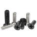  Flat stainless steel steel plate screw,50/100pcs m1 m1.2 m1.4 m1.6 m2 m2.5 m3,din965, Mini micro black 304