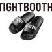 TIGHTBOOTH тугой Booth сандалии TIGHTBOOTH Big Label Slide Sandal Black