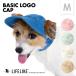 [ Basic Logo колпак M] головной убор собака шляпа колпак tsuba маленький размер собака средний собака через год навес домашнее животное товары [ возвращенние товара не возможно * размер заменяемый ]