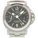 美品 パネライ ルミノールGMT PAM00297 自動巻き 腕時計 SS ブラック K刻印 黒文字盤 0009 PANERAI メンズ