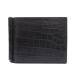  прекрасный товар Bottega Veneta зажим для денег крокодил черный чёрный 0060 BOTTEGAVENETA