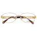  прекрасный товар Chanel metal стразы Gold Brown очки 0668 CHANEL