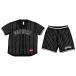 Supreme выставить стразы полоса Baseball джерси L размер полиэстер Logo черный Rhinestone Stripe Baseball Jersey Supreme