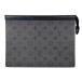  Louis Vuitton клатч небольшая сумочка Voyage M69535 монограмма Eclipse Rebirth серый LOUIS VUITTON