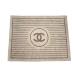  Chanel bath towel blanket here Mark border Brown CHANEL