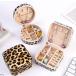  кейс для украшений Leopard рисунок ювелирные изделия кейс compact перевозка бардачок кольцо колье браслет место хранения Mini путешествие кейс путешествие 