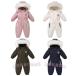  лыжи одежда Kids комбинезон Jump костюм с мехом baby зима 90 100 110 120 ( АО )C&amp;J зимняя одежда девочка мужчина ребенок с хлопком покрытие o-