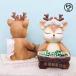  ручная работа resin Home украшение старт chu-- симпатичный олень. дизайн C&amp;J дерево. . имеется место хранения паз коробка для салфеток - цветок .. добрый смех лицо . очаровательный - Uni -k. функциональный .