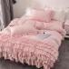  futon комплект крышек симпатичный 3 позиций комплект подзор 6 слой оборка имеется . серия одиночный .. чехол на футон оборка простыня C&amp;J подушка покрытие покрытие простыня комплект 150*210cm