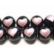 [ натуральный камень .] оникс розовый чистый Heart 12mm один шарик продажа 