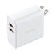  Elecom зарядное устройство USB розетка всего 24W 2 порт USB-A складной штекер 2 шт. одновременно зарядка случайный зарядка соответствует iPhone SE