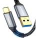SUNGUY USB3.1 Gen2 Type C �P�[�u�� 0.5M USB-A &amp;USB-C 10Gbps �f�[�^�]�� Android Auto�Ή�  iPad Pro/ipad air/MacBook Air/MacBook